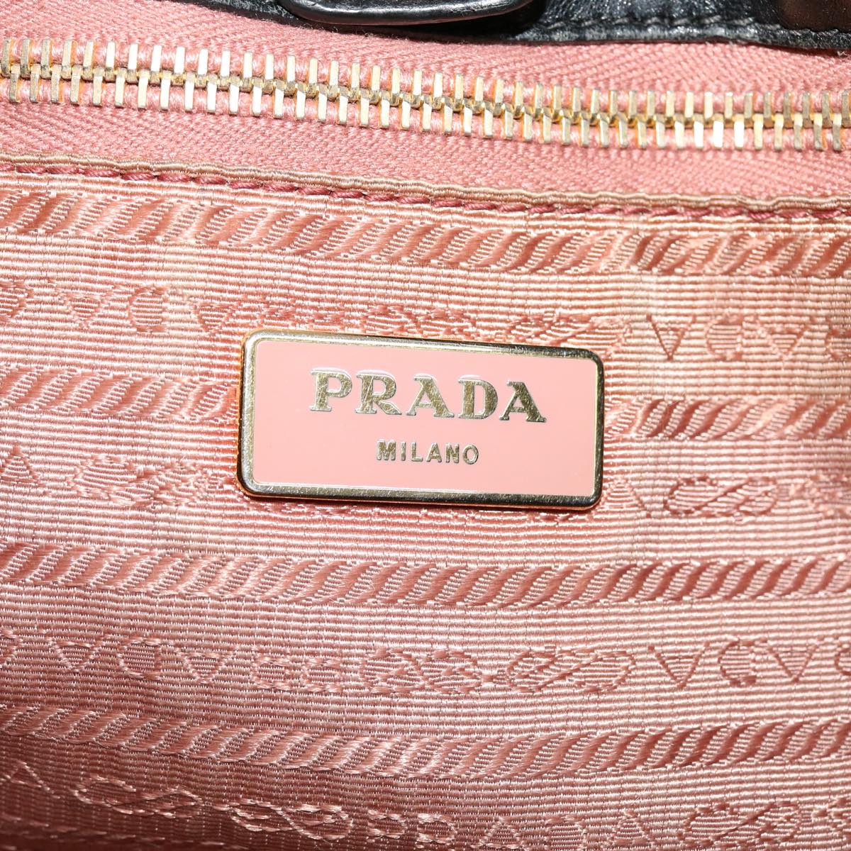 PRADA Hand Bag Nylon Black Auth bs4509