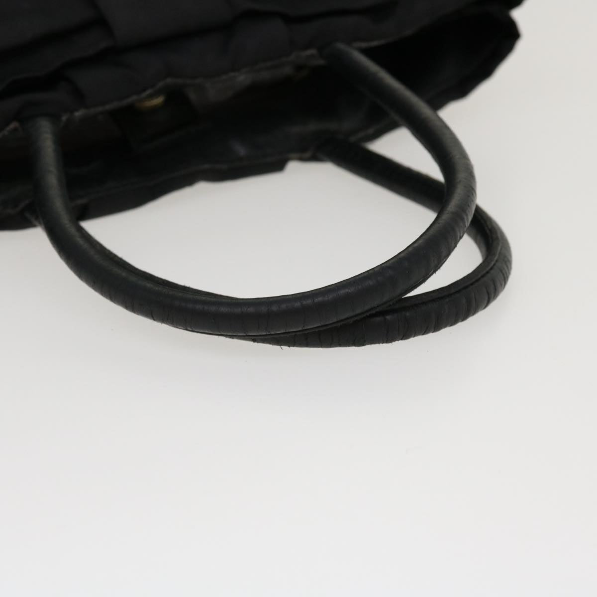 PRADA Hand Bag Nylon Black Auth bs4509