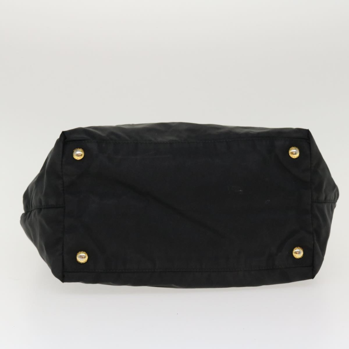 PRADA Hand Bag Nylon Black Auth bs4509