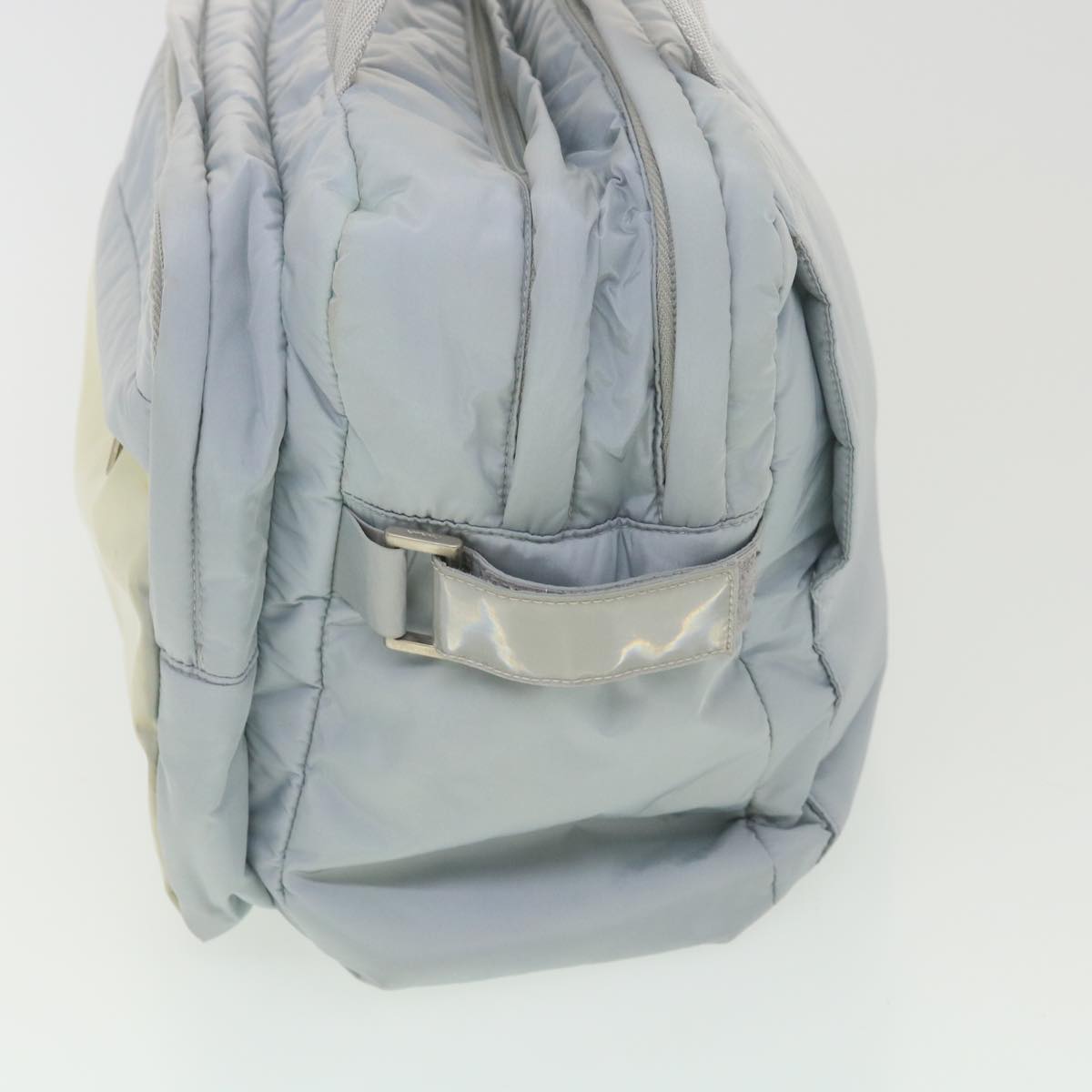 PRADA Hand Bag Nylon Light Blue Auth bs4516