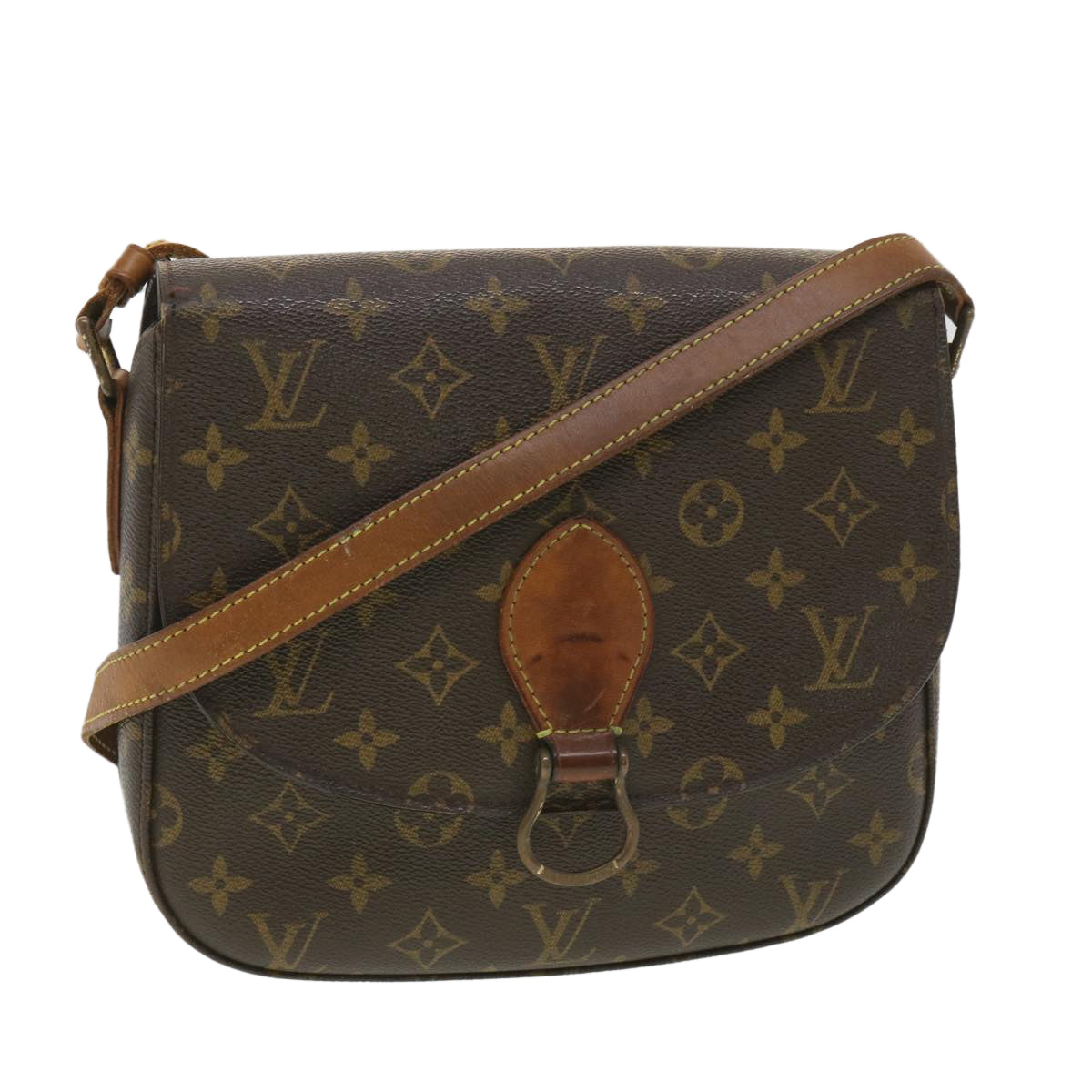 LOUIS VUITTON Monogram Saint Cloud GM Shoulder Bag M51242 LV Auth bs4559