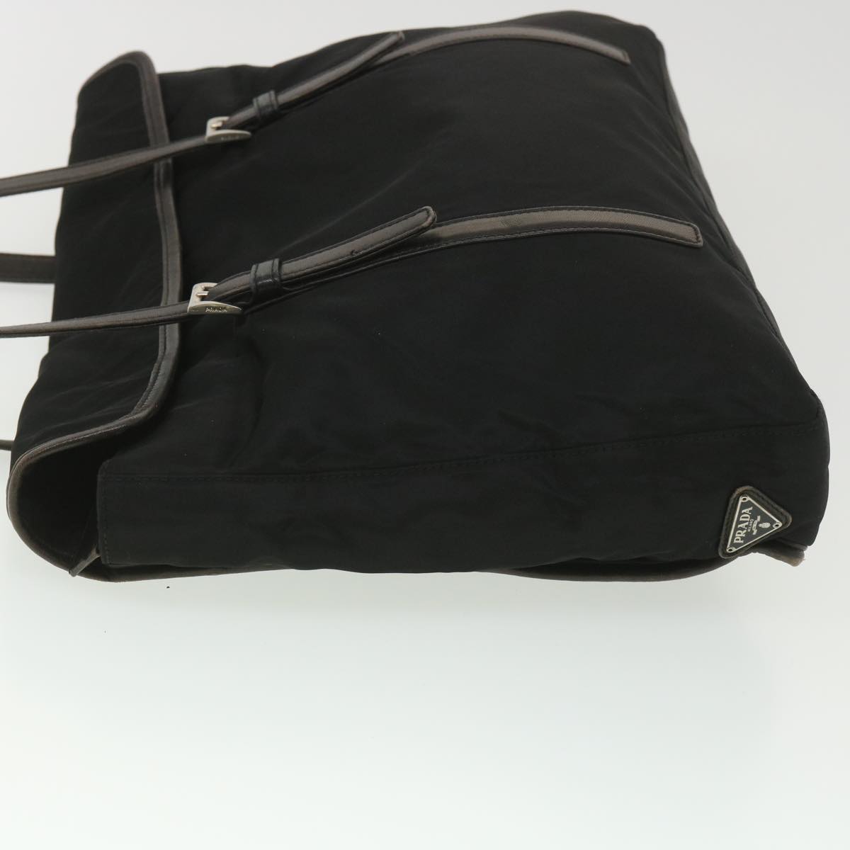 PRADA Shoulder Bag Nylon Black Auth bs4565