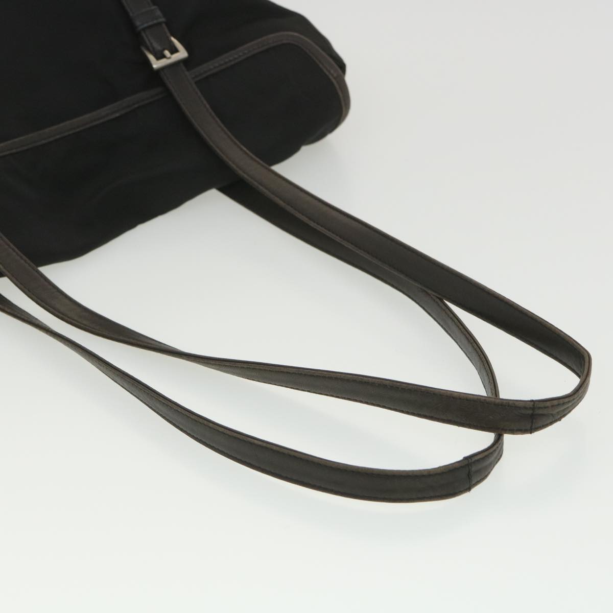 PRADA Shoulder Bag Nylon Black Auth bs4565