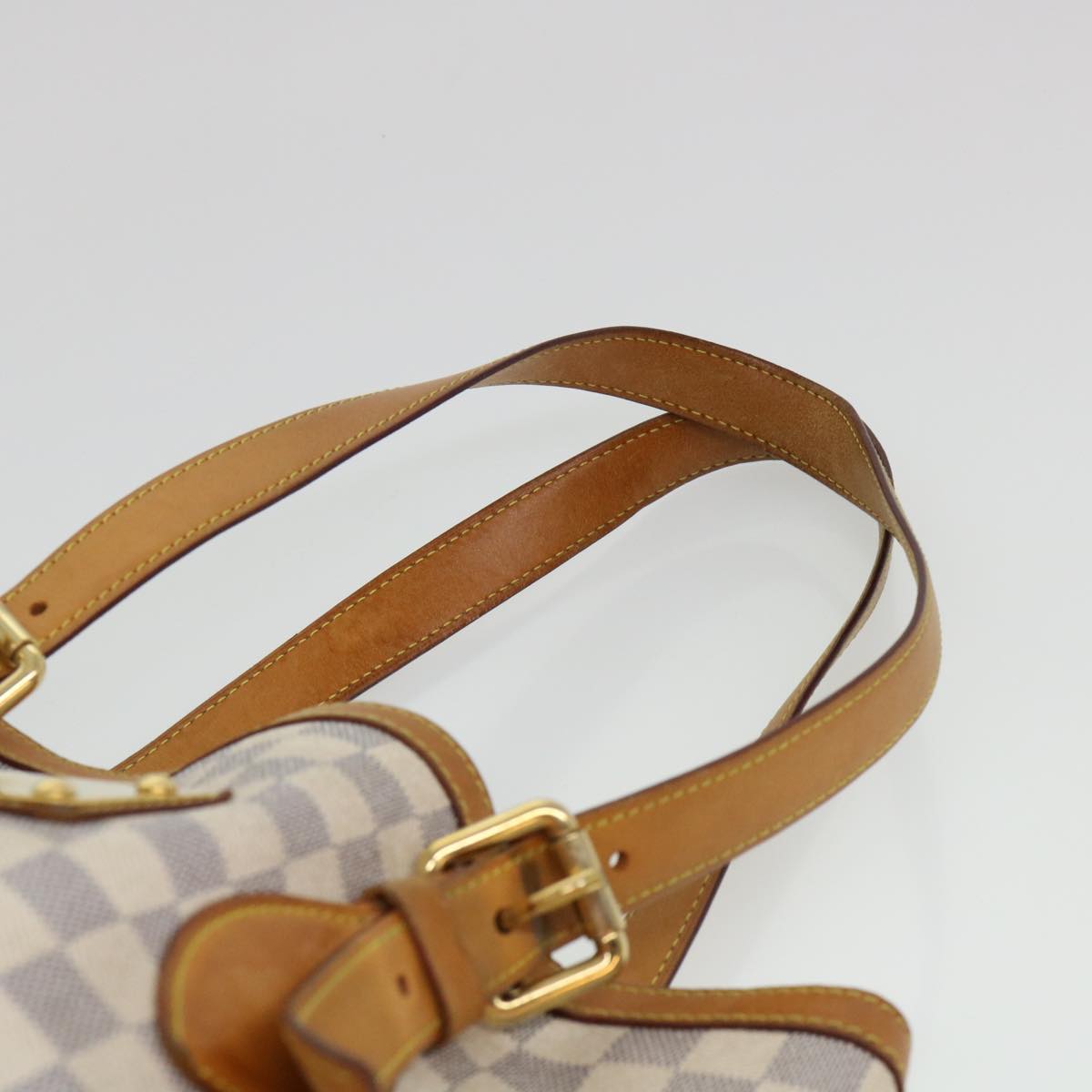 LOUIS VUITTON Damier Azur Hampstead MM Tote Bag N51206 LV Auth bs4566