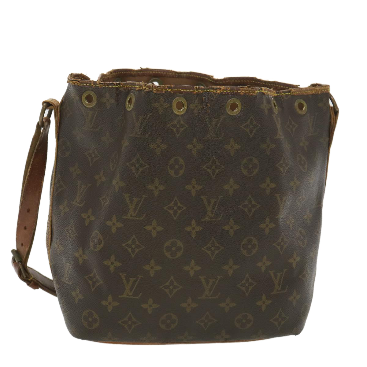 LOUIS VUITTON Monogram Petit Noe Shoulder Bag M42226 LV Auth bs4574