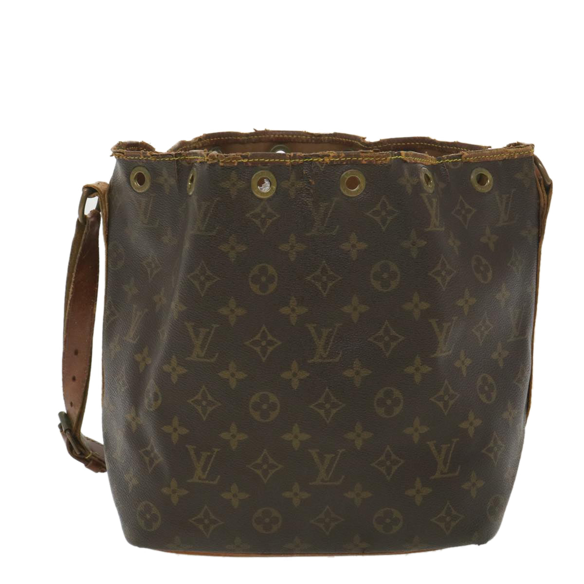 LOUIS VUITTON Monogram Petit Noe Shoulder Bag M42226 LV Auth bs4574