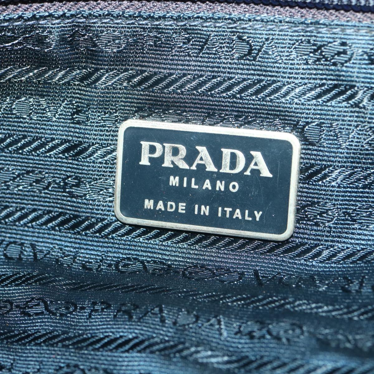 PRADA Hand Bag Nylon Light Blue Auth bs4581