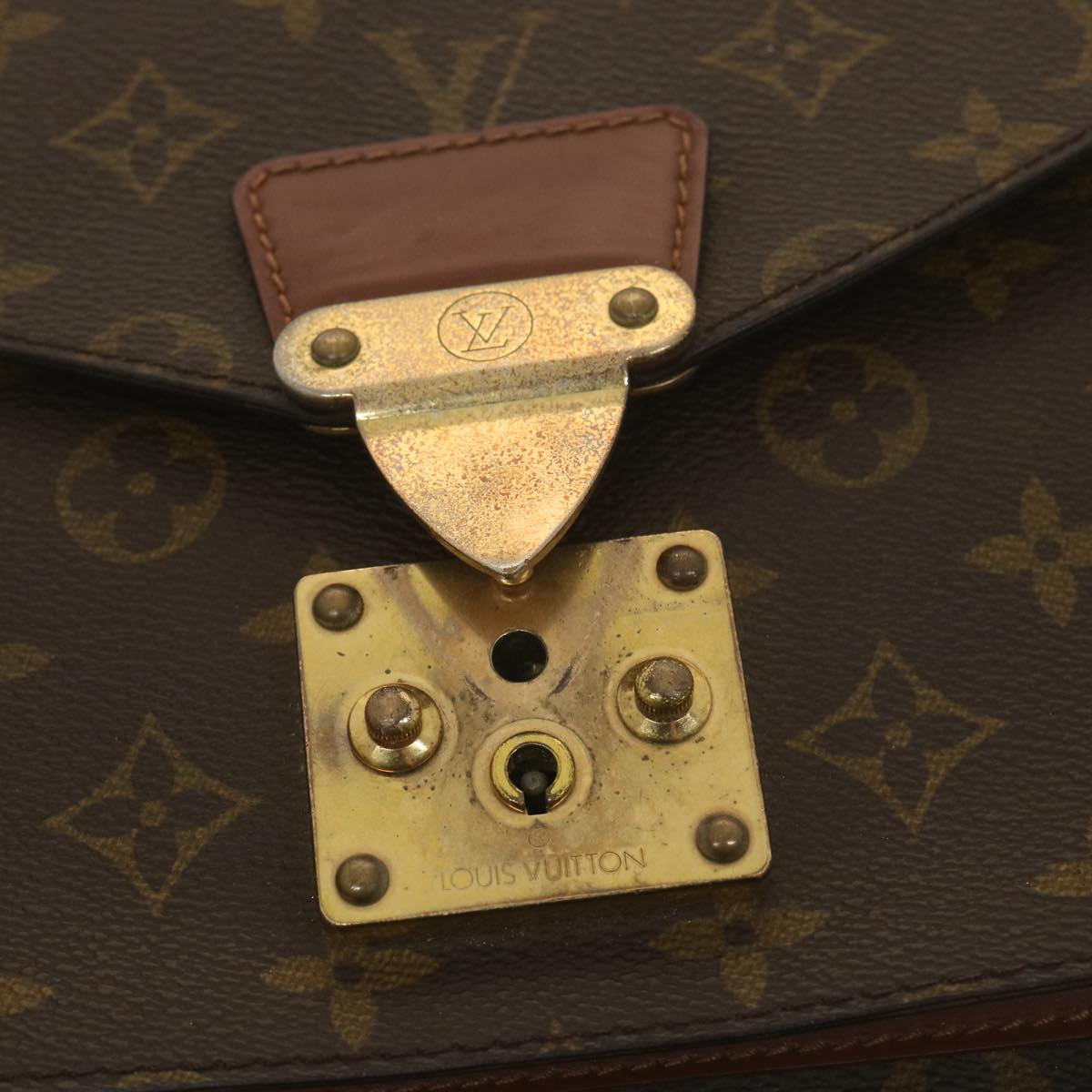 LOUIS VUITTON Monogram Monceau 28 Hand Bag 2way M51185 LV Auth bs4604