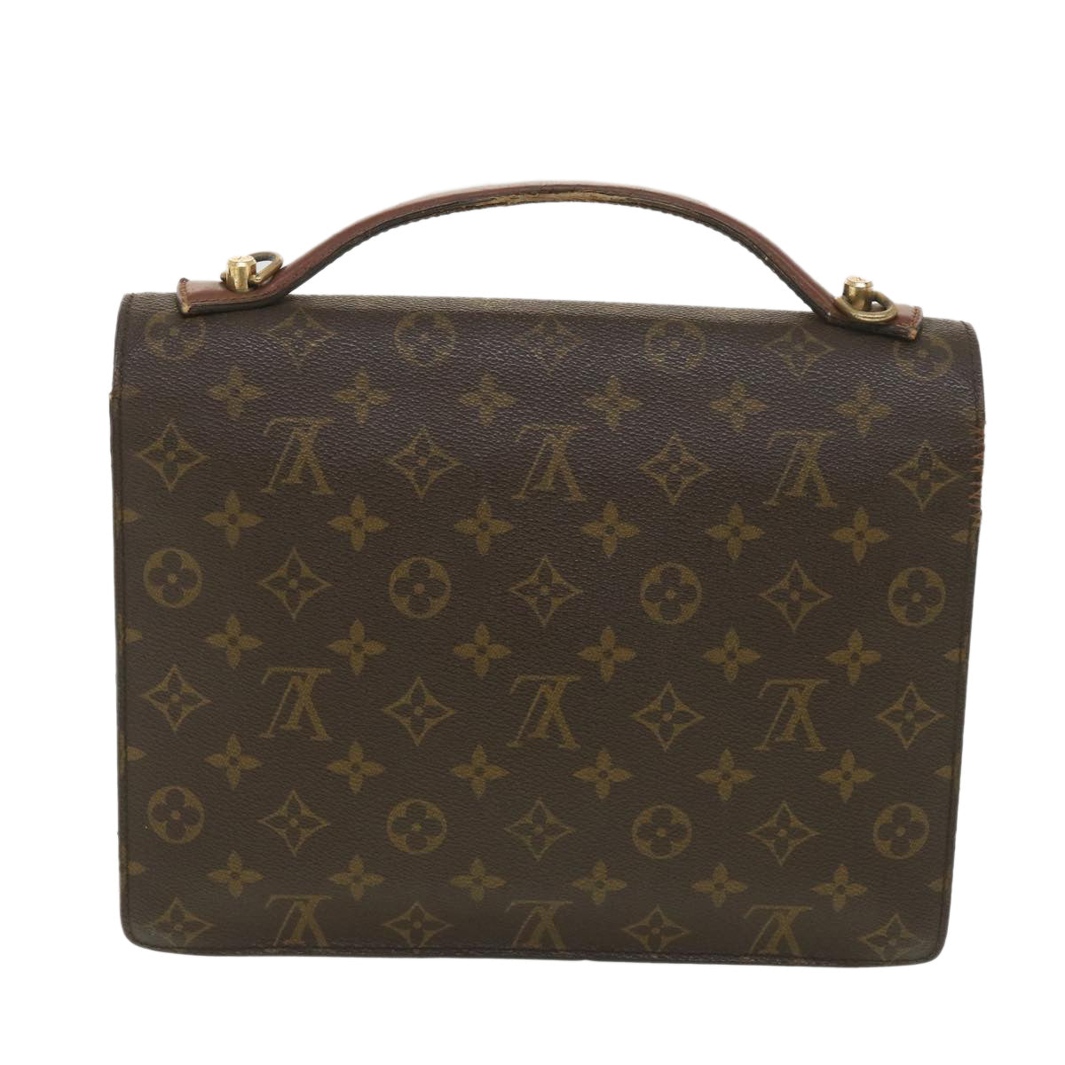 LOUIS VUITTON Monogram Monceau 28 Hand Bag 2way M51185 LV Auth bs4604