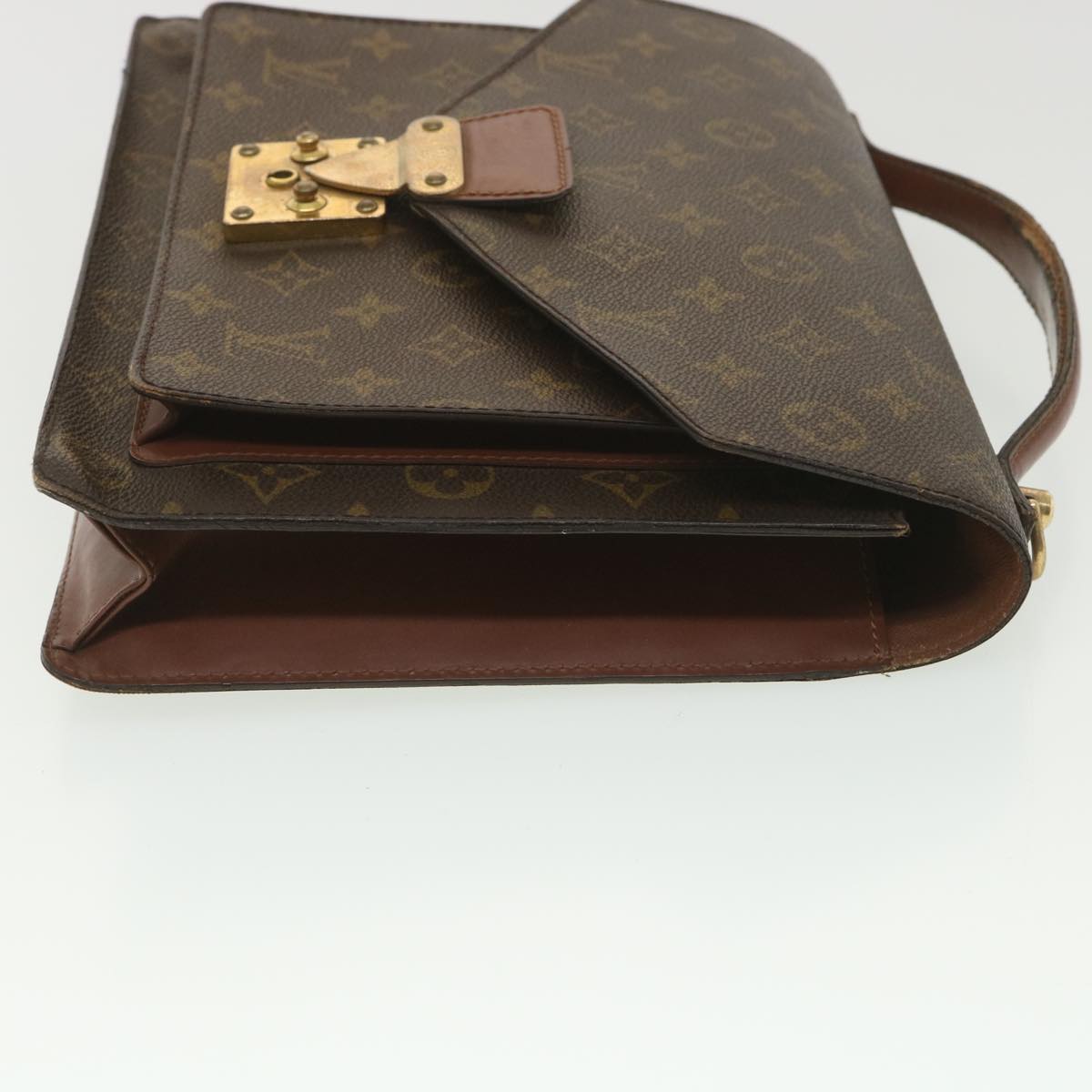 LOUIS VUITTON Monogram Monceau 28 Hand Bag 2way M51185 LV Auth bs4604