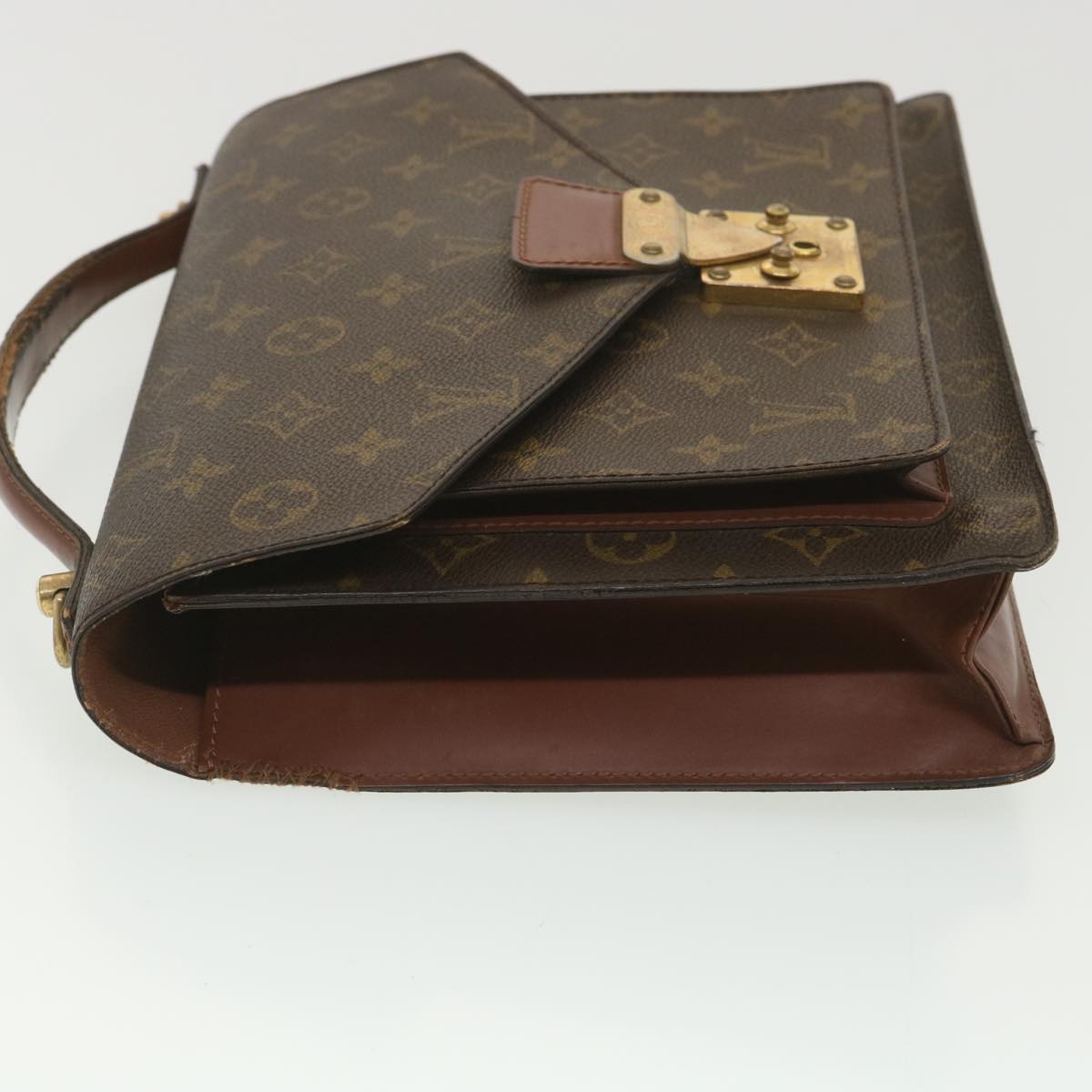 LOUIS VUITTON Monogram Monceau 28 Hand Bag 2way M51185 LV Auth bs4604