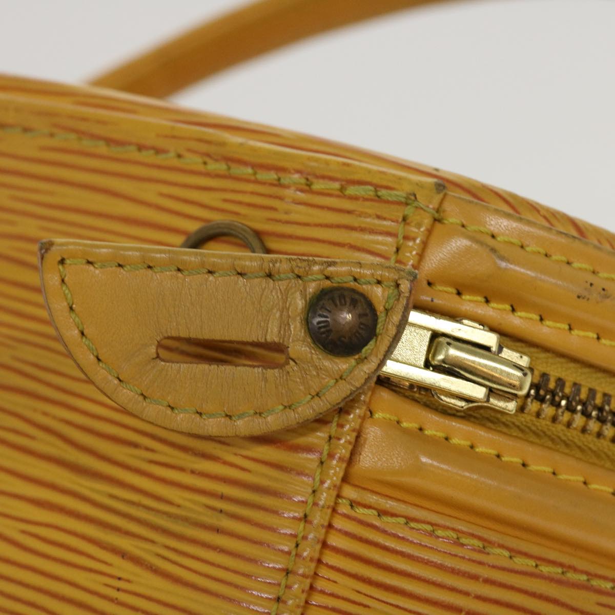 LOUIS VUITTON Epi Cannes Hand Bag Yellow M48039 LV Auth bs4622