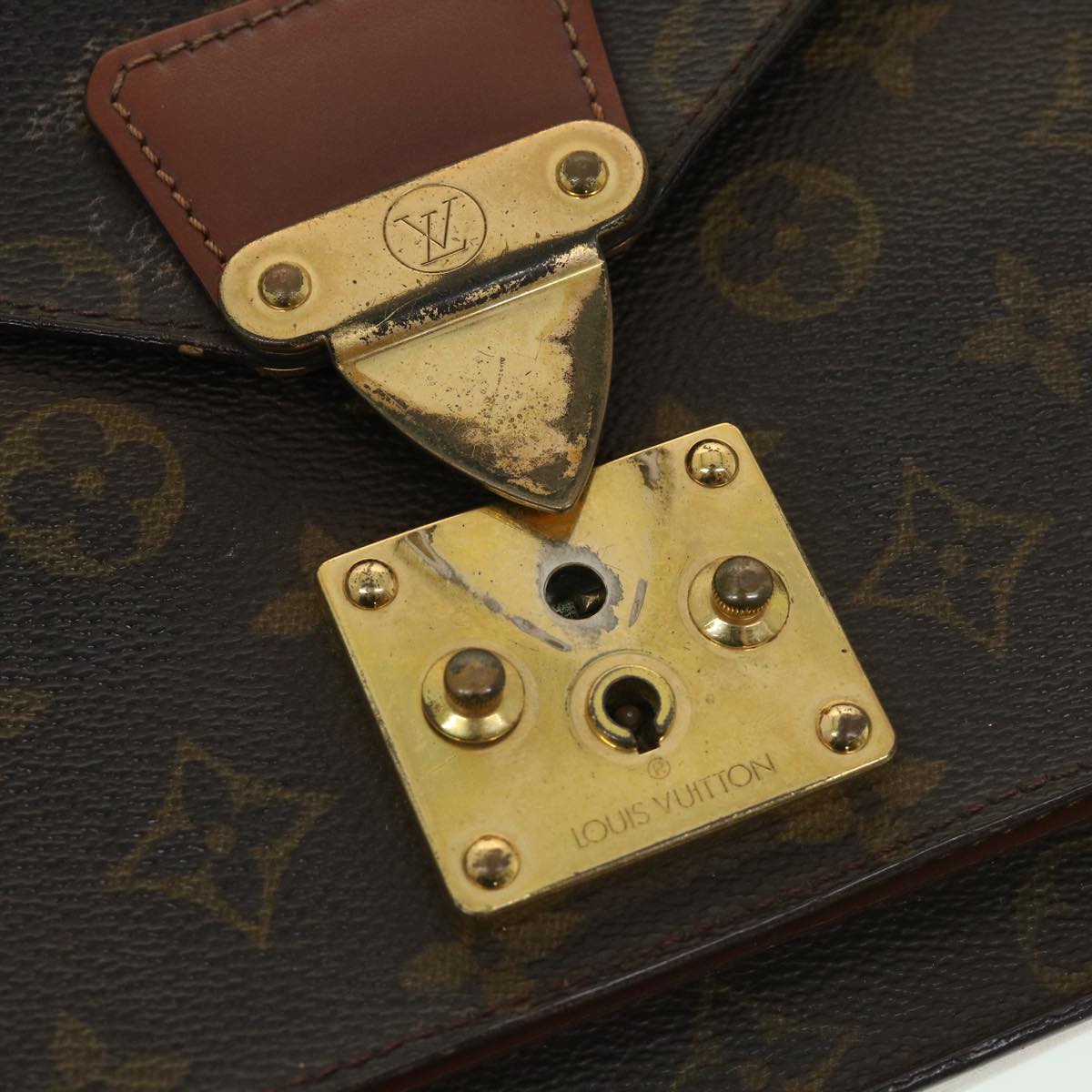 LOUIS VUITTON Monogram Monceau26 Shoulder Bag 2way M51187 LV Auth bs4675