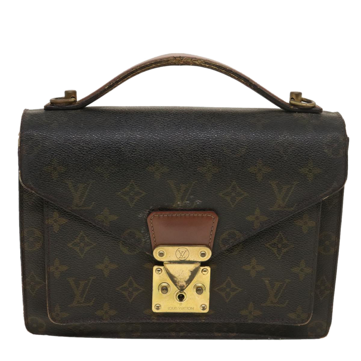 LOUIS VUITTON Monogram Monceau26 Shoulder Bag 2way M51187 LV Auth bs4675