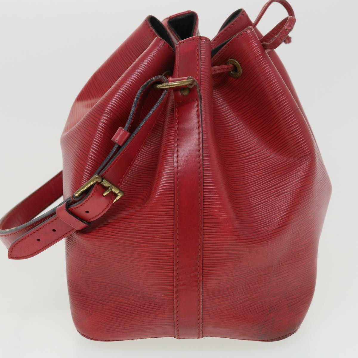 LOUIS VUITTON Epi Petit Noe Shoulder Bag Red M44107 LV Auth bs4678