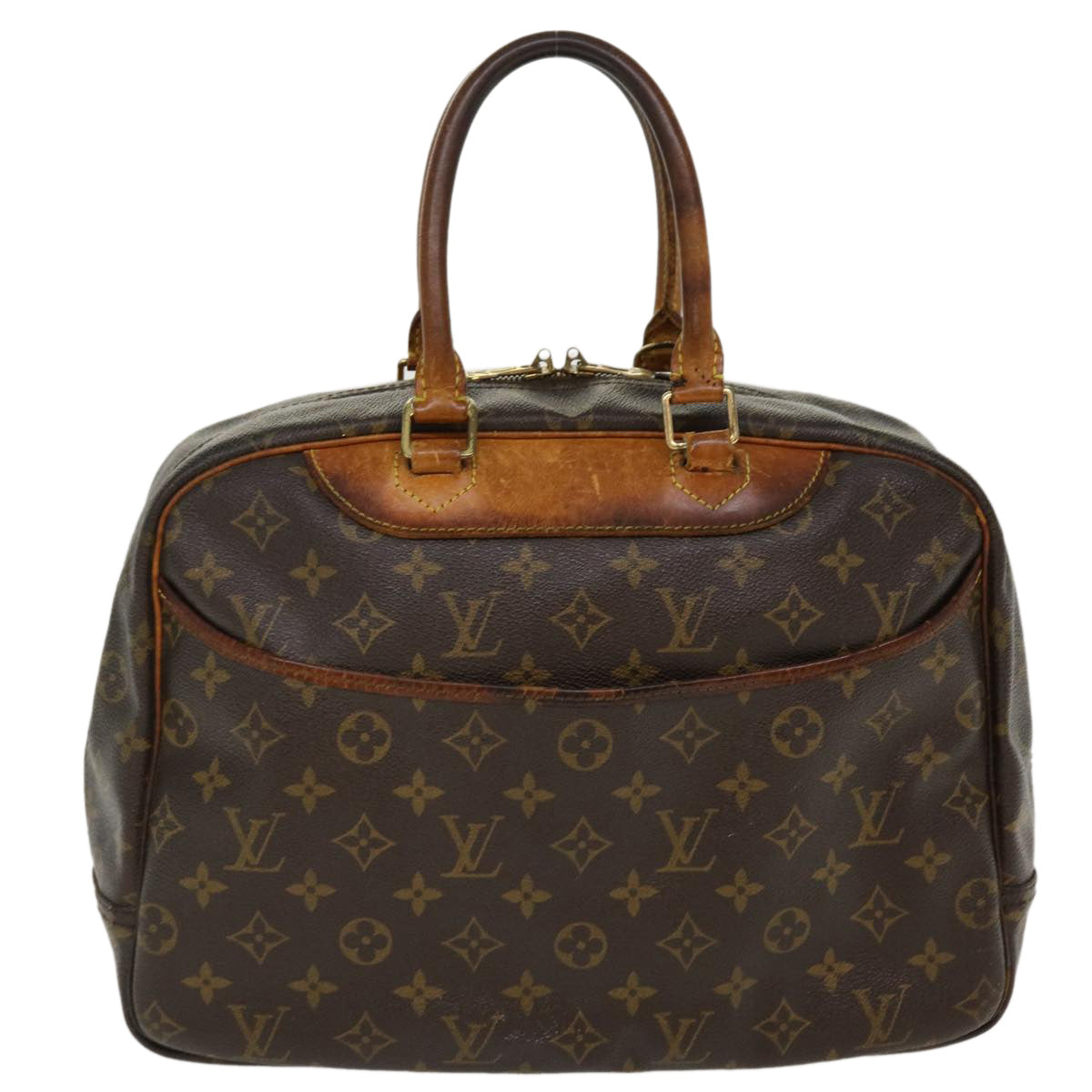 LOUIS VUITTON Monogram Deauville Hand Bag M47270 LV Auth bs4697