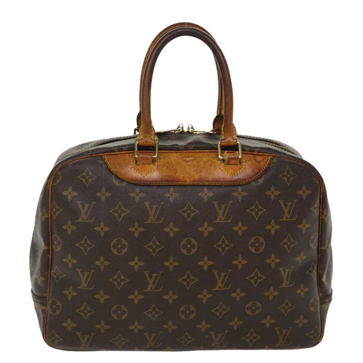 LOUIS VUITTON Monogram Deauville Hand Bag M47270 LV Auth bs4697