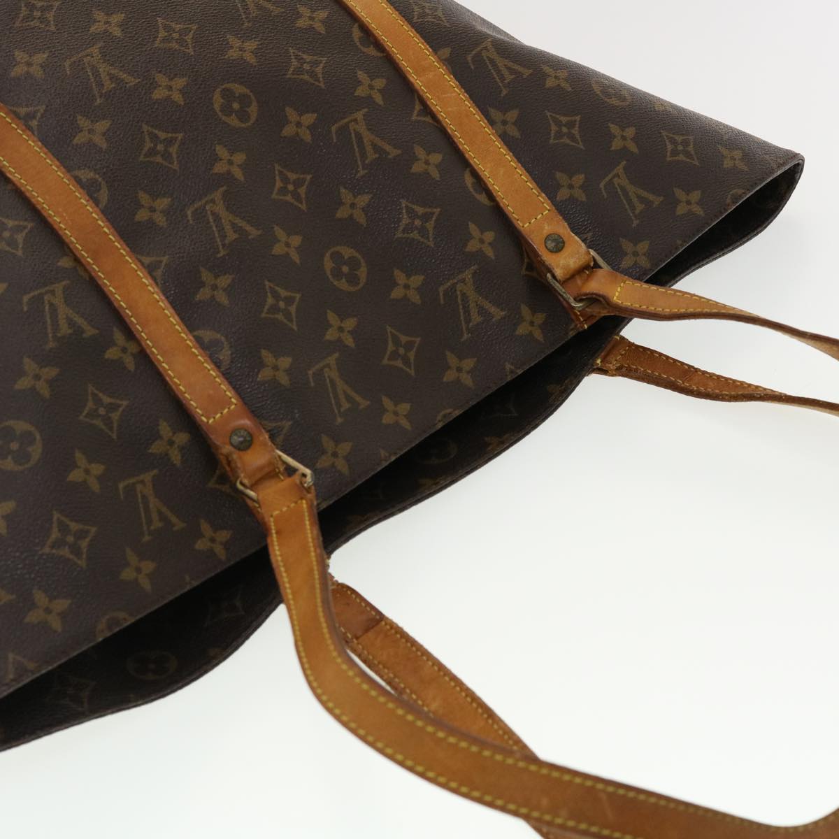 LOUIS VUITTON Monogram Sac Shopping Tote Bag M51108 LV Auth bs4755