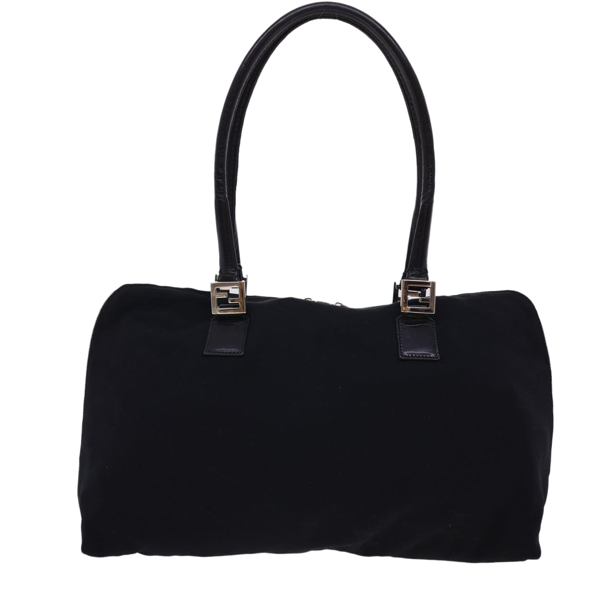 FENDI Hand Bag Nylon Black Auth bs4809 - 0