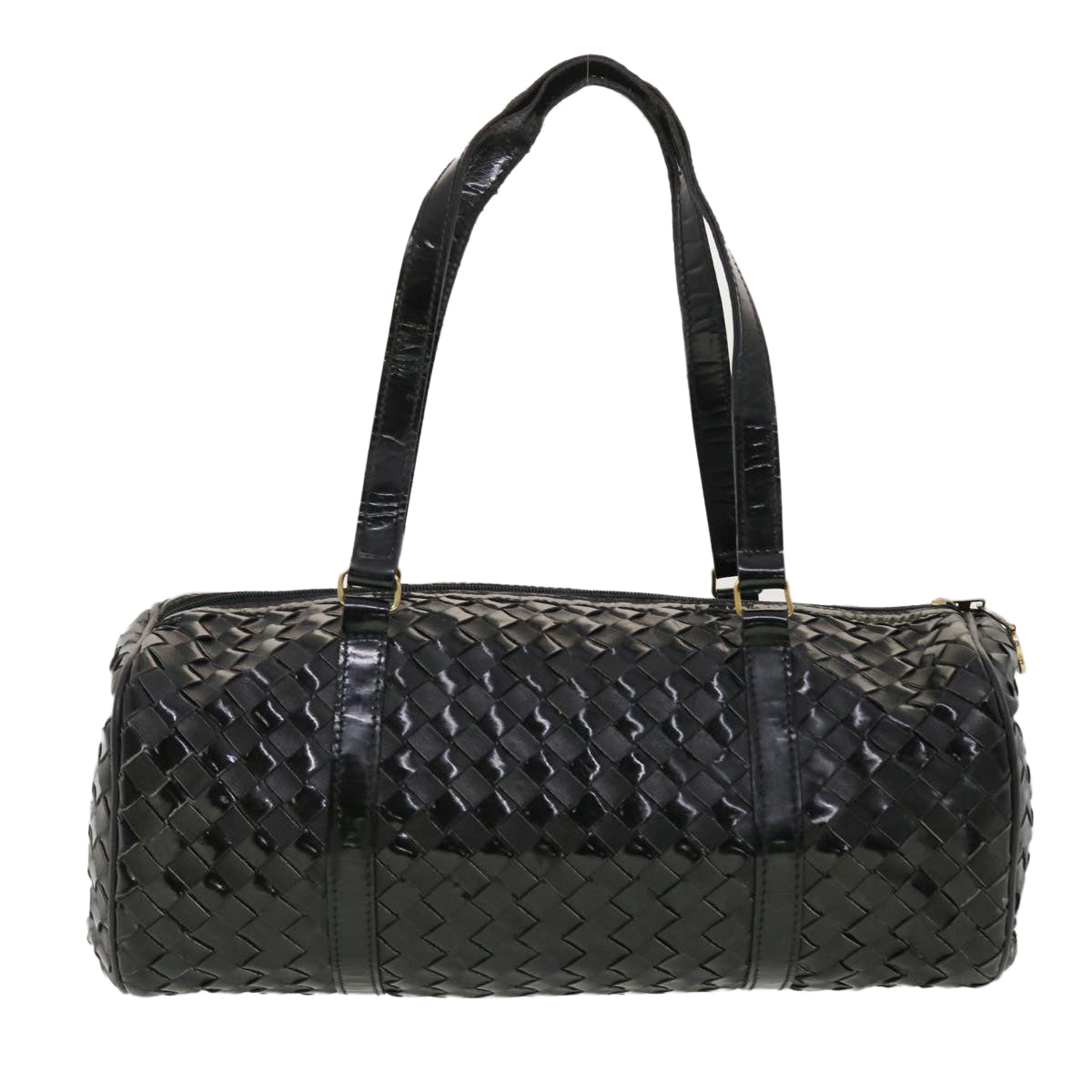 BALLY Shoulder Bag Leather Black Auth bs4811 - 0