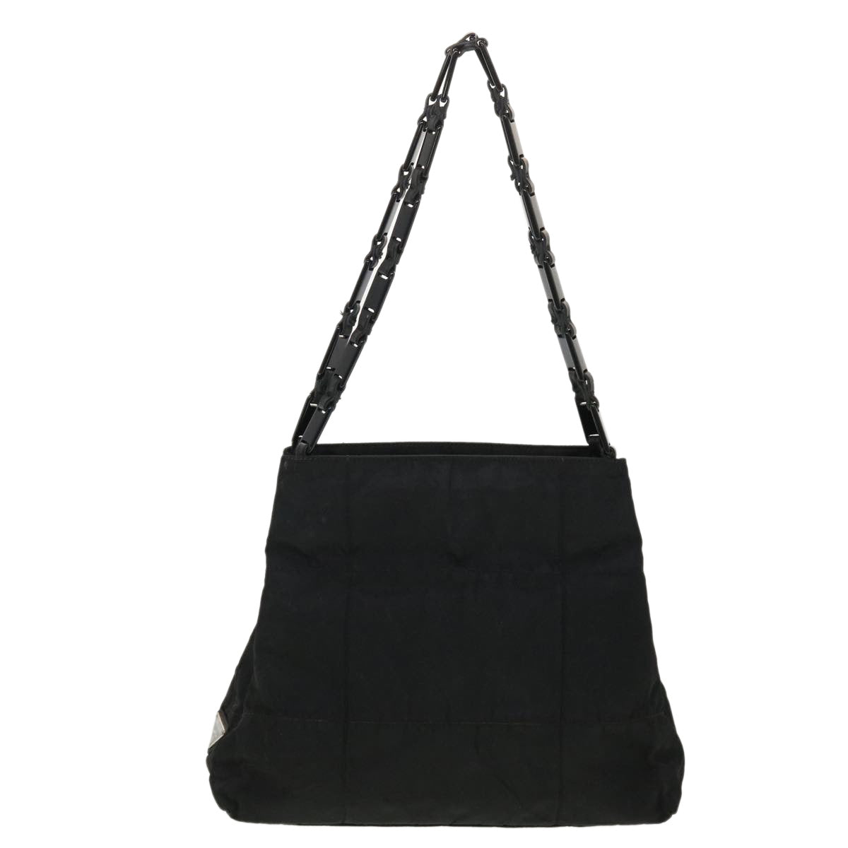 PRADA Shoulder Bag Nylon Black Auth bs4820