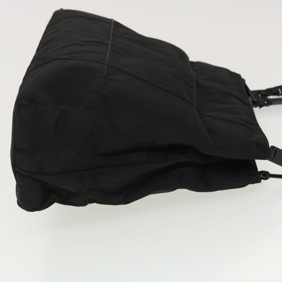 PRADA Shoulder Bag Nylon Black Auth bs4820