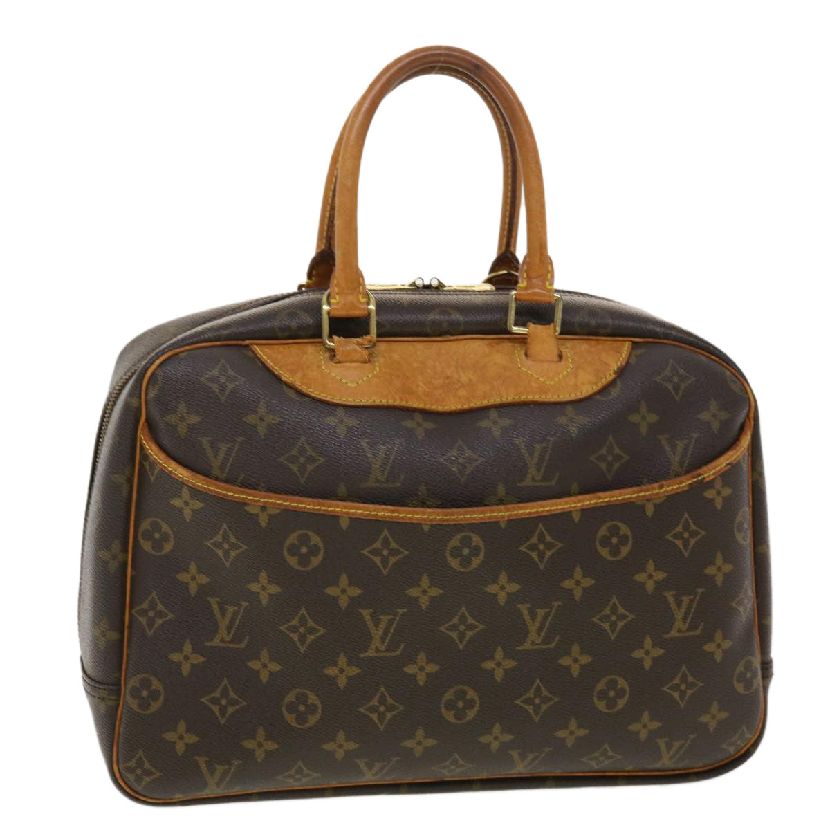 LOUIS VUITTON Monogram Deauville Hand Bag M47270 LV Auth bs4828