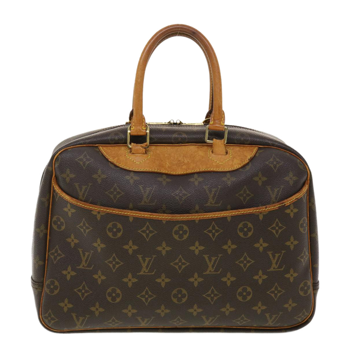 LOUIS VUITTON Monogram Deauville Hand Bag M47270 LV Auth bs4828