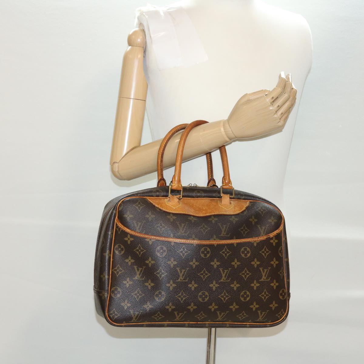 LOUIS VUITTON Monogram Deauville Hand Bag M47270 LV Auth bs4828