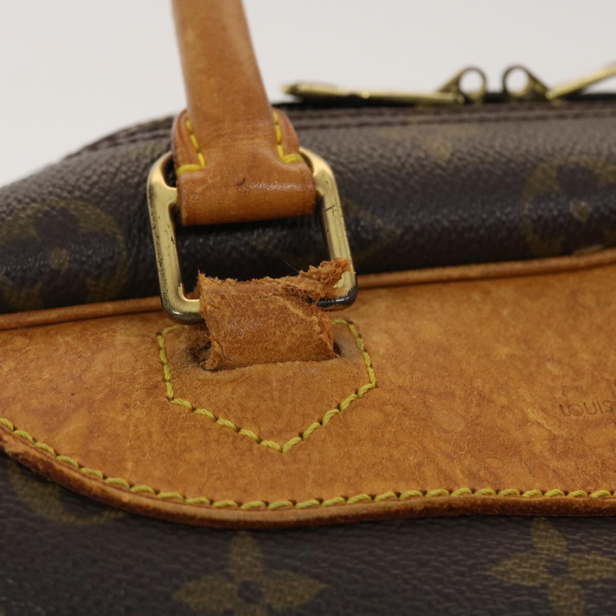 LOUIS VUITTON Monogram Deauville Hand Bag M47270 LV Auth bs4828