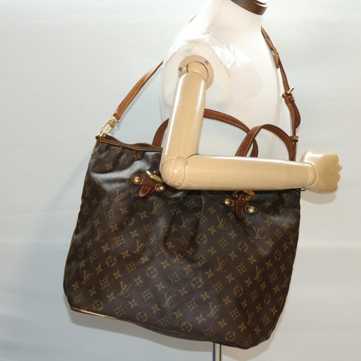 LOUIS VUITTON Monogram Palermo GM Tote Bag M40146 LV Auth bs4829