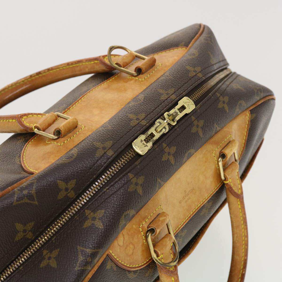 LOUIS VUITTON Monogram Deauville Hand Bag M47270 LV Auth bs4834