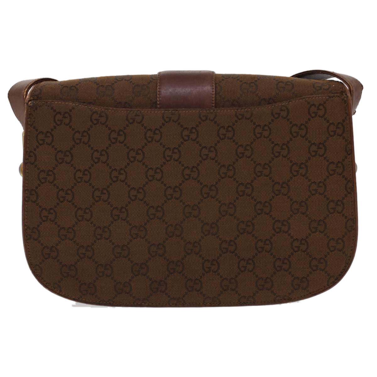 GUCCI GG Canvas Shoulder Bag Brown Auth bs4843 - 0