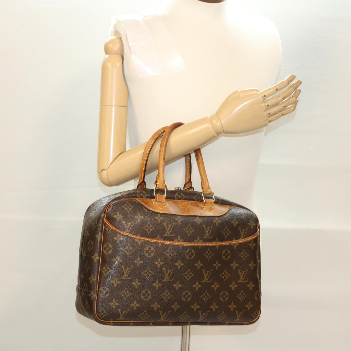 LOUIS VUITTON Monogram Deauville Hand Bag M47270 LV Auth bs4846