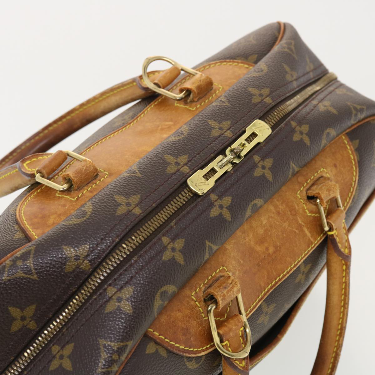 LOUIS VUITTON Monogram Deauville Hand Bag M47270 LV Auth bs4846