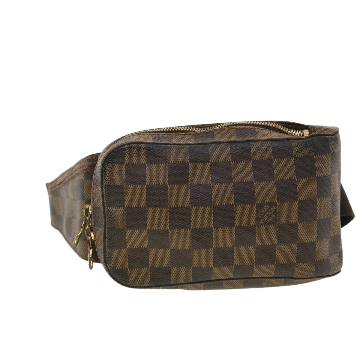 LOUIS VUITTON Damier Ebene Geronimos Shoulder Bag N51994 LV Auth bs4848