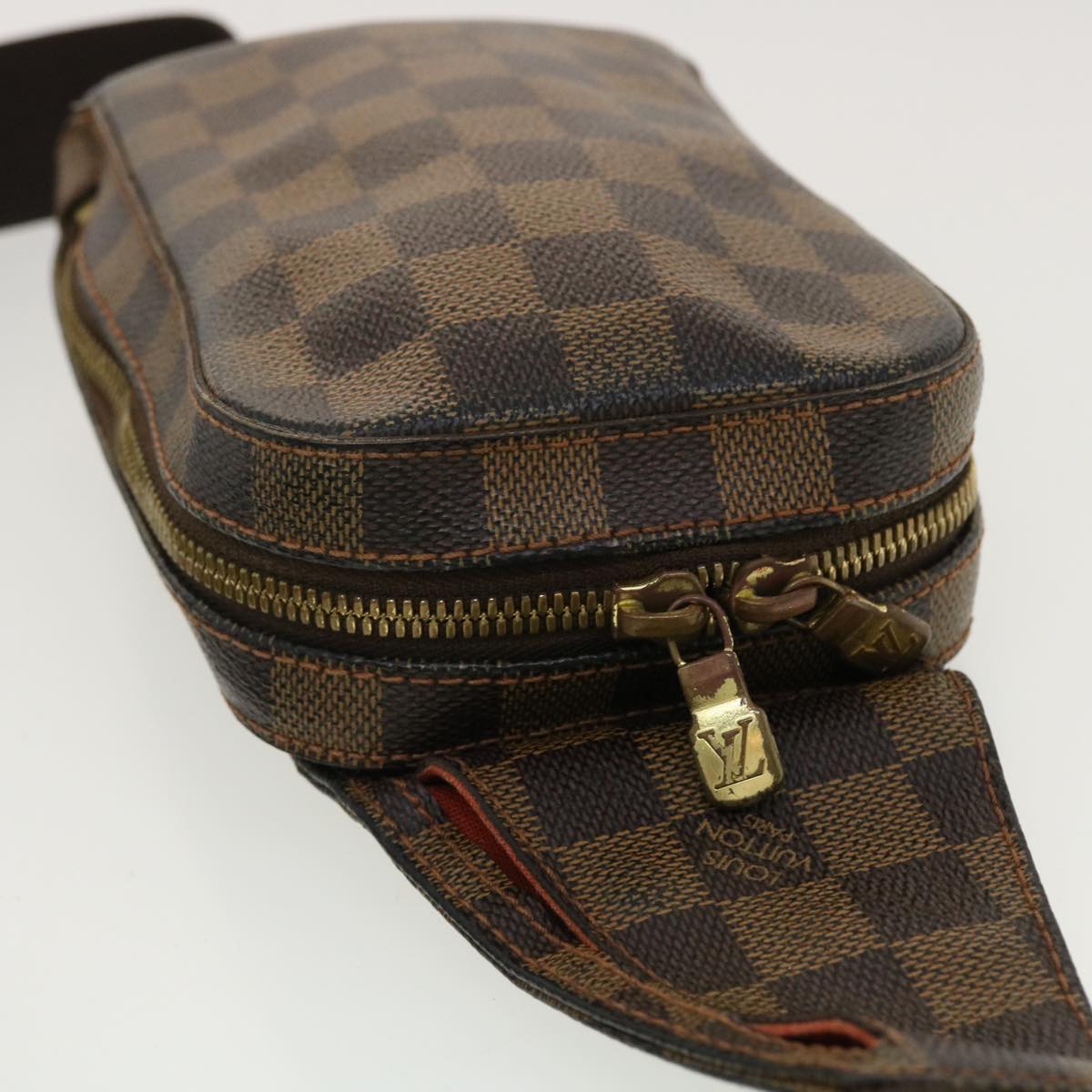 LOUIS VUITTON Damier Ebene Geronimos Shoulder Bag N51994 LV Auth bs4848