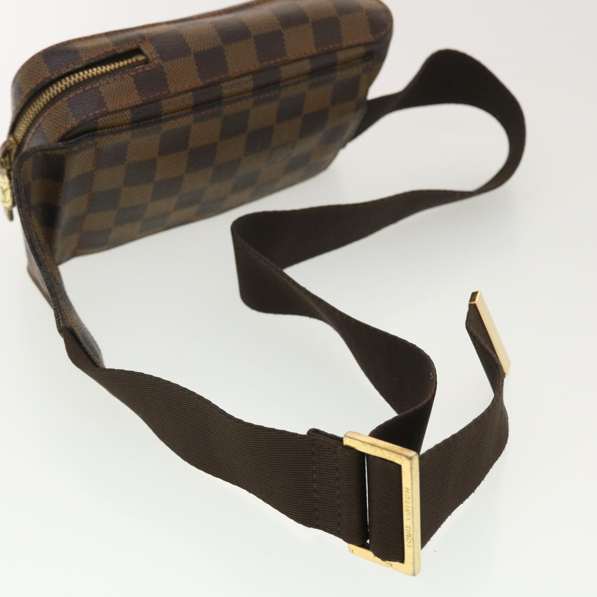 LOUIS VUITTON Damier Ebene Geronimos Shoulder Bag N51994 LV Auth bs4848