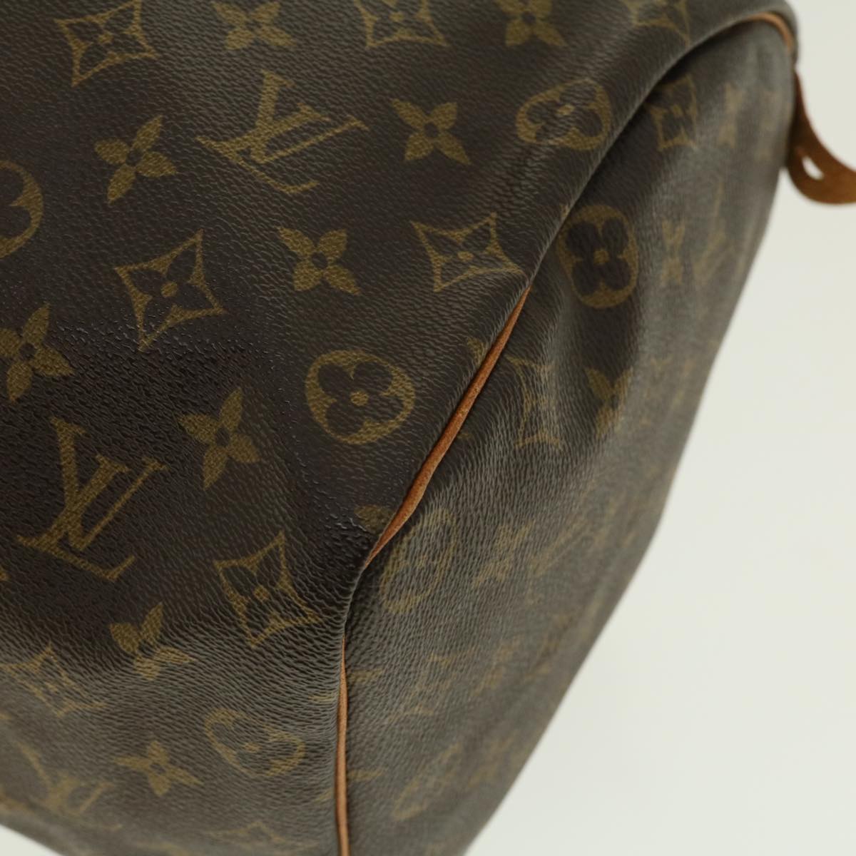 LOUIS VUITTON Monogram Speedy 35 Hand Bag M41524 LV Auth bs4849