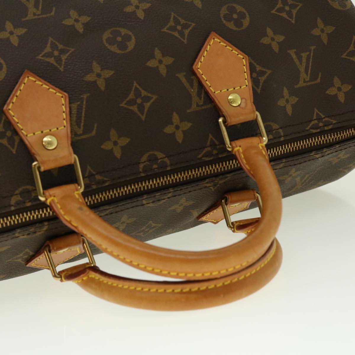 LOUIS VUITTON Monogram Speedy 35 Hand Bag M41524 LV Auth bs4849