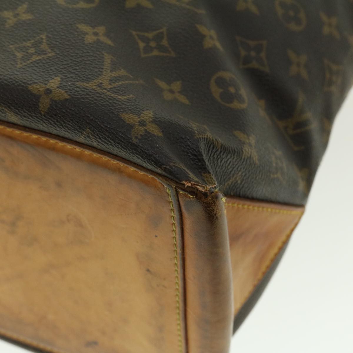 LOUIS VUITTON Monogram Cabas Mezzo Tote Bag M51151 LV Auth bs4855