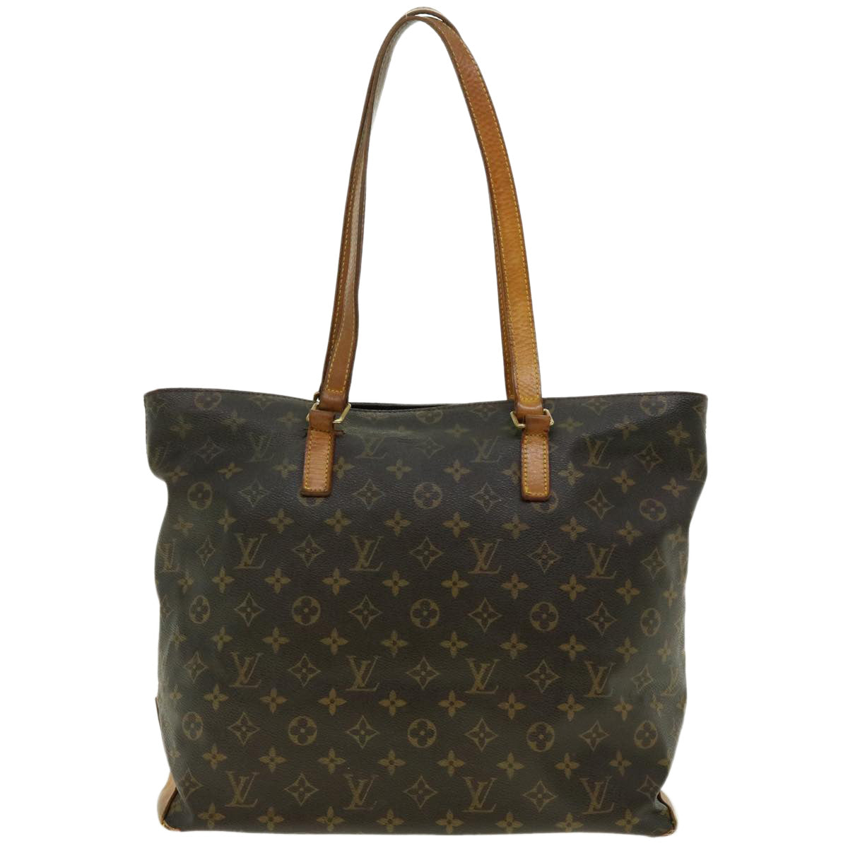 LOUIS VUITTON Monogram Cabas Mezzo Tote Bag M51151 LV Auth bs4855