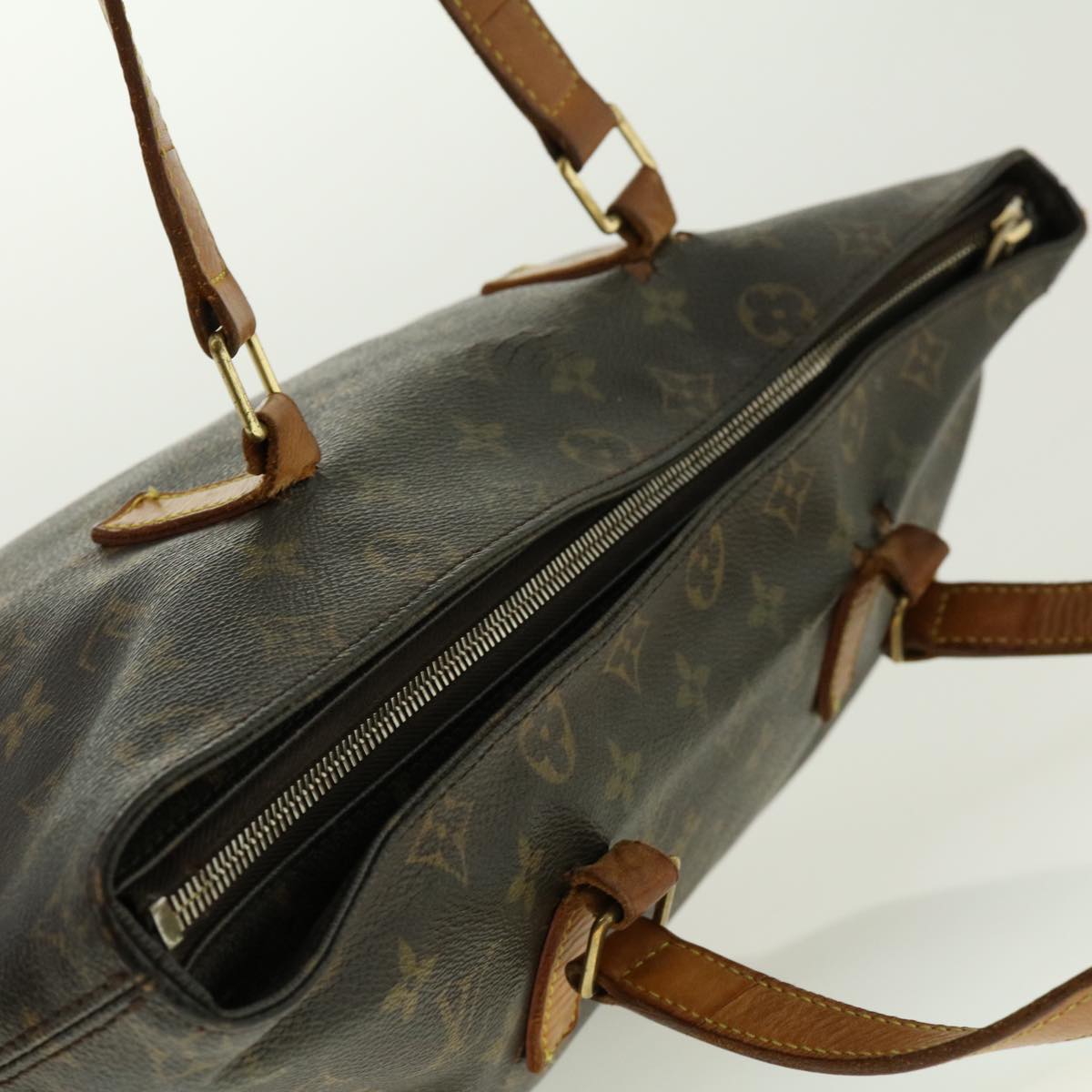 LOUIS VUITTON Monogram Cabas Mezzo Tote Bag M51151 LV Auth bs4855