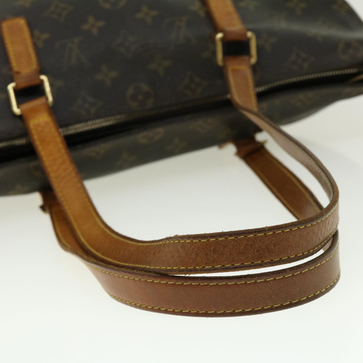 LOUIS VUITTON Monogram Cabas Mezzo Tote Bag M51151 LV Auth bs4855