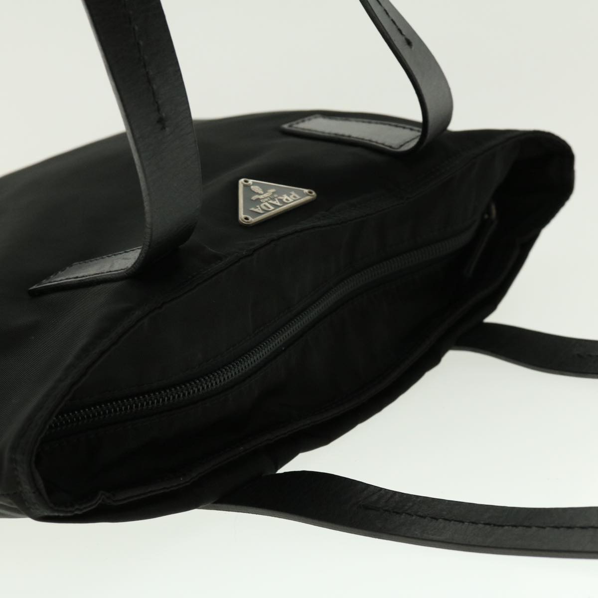 PRADA Shoulder Bag Nylon Black Auth bs4858