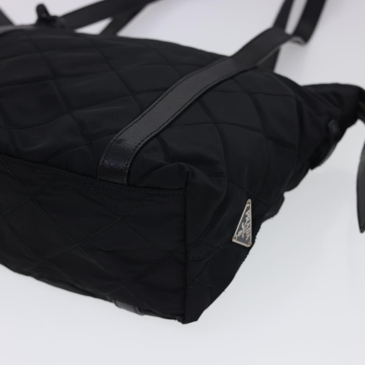 PRADA Shoulder Bag Nylon Black Auth bs4888