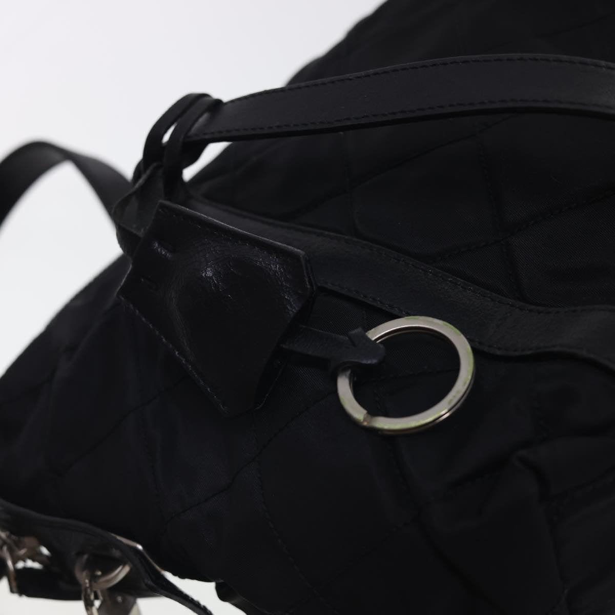 PRADA Shoulder Bag Nylon Black Auth bs4888