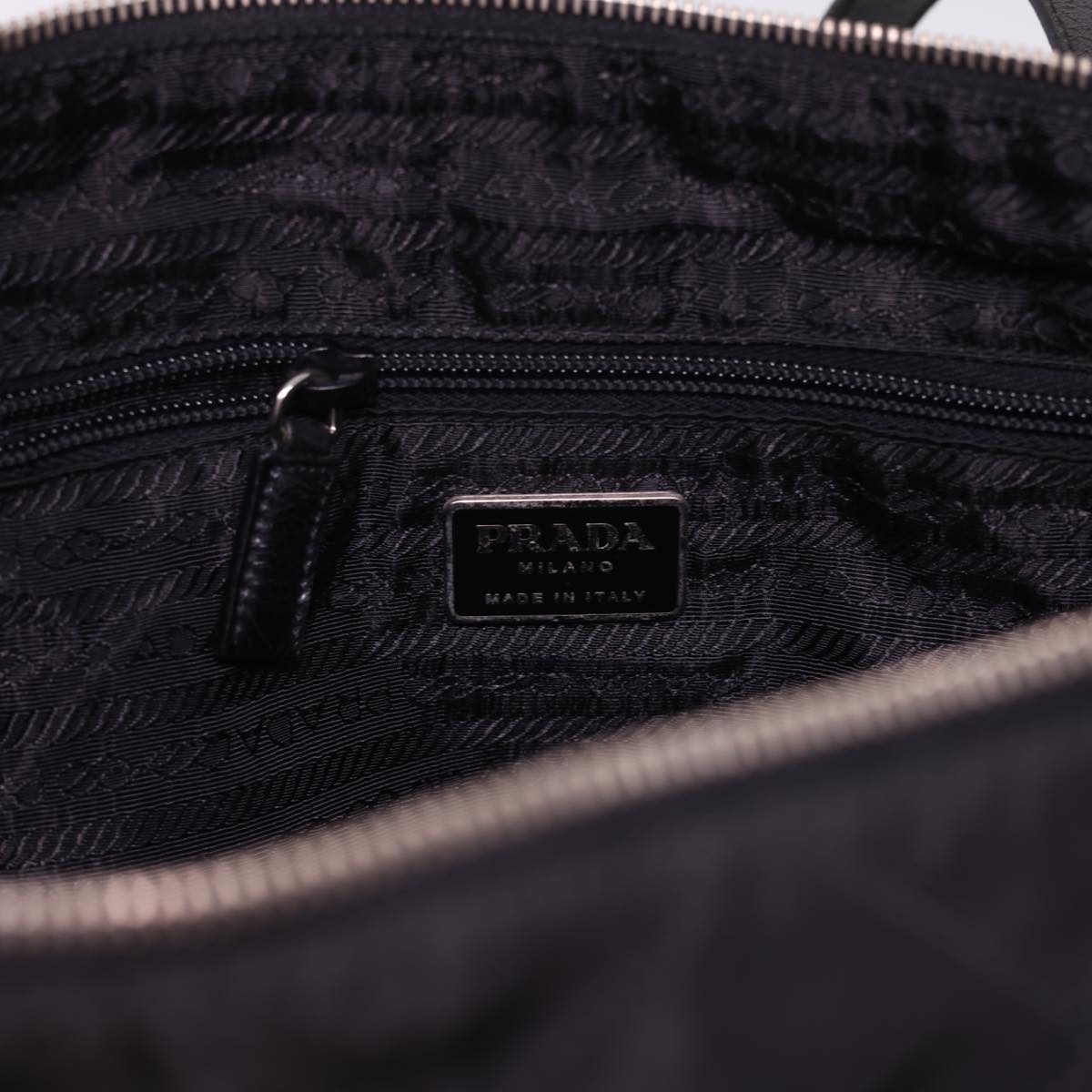 PRADA Shoulder Bag Nylon Black Auth bs4888