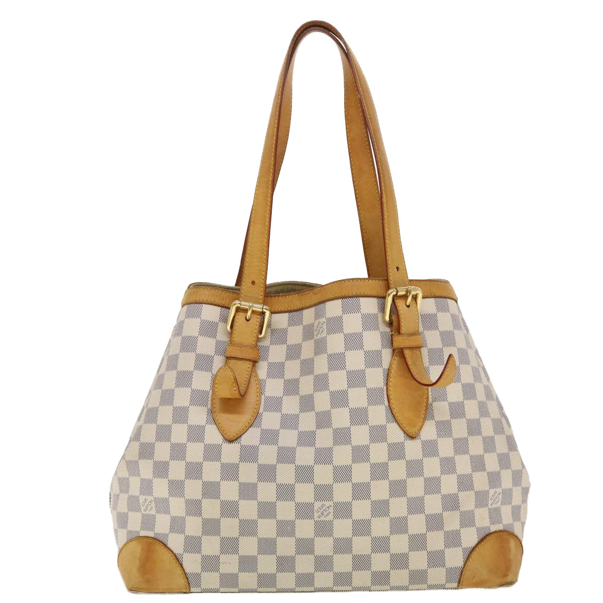 LOUIS VUITTON Damier Azur Hampstead MM Tote Bag N51206 LV Auth bs4943 - 0