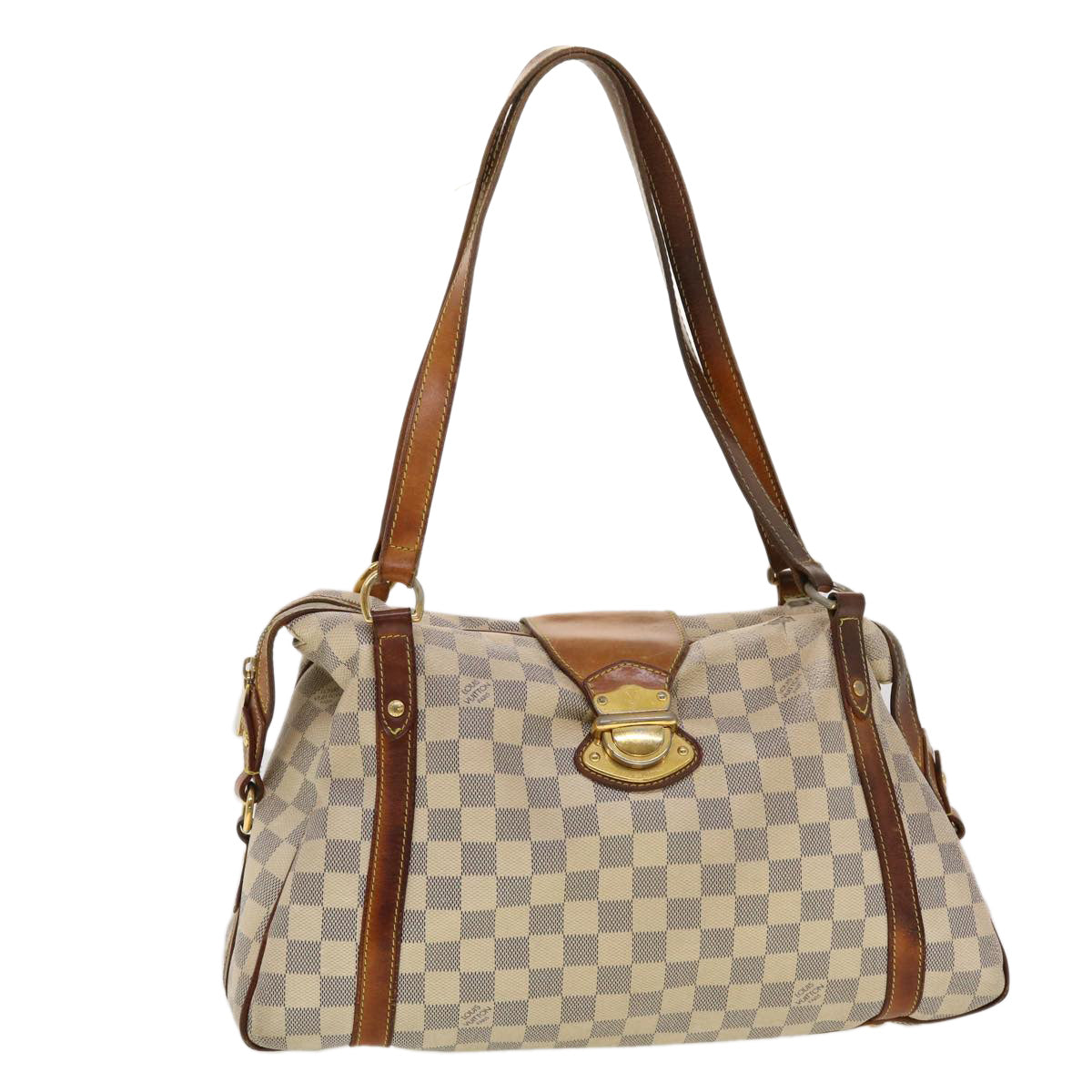 LOUIS VUITTON Damier Azur Stresa PM Tote Bag M51188 LV Auth bs4944